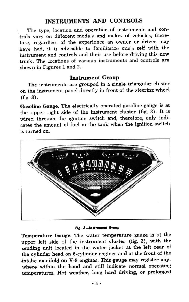 1959 Chevrolet Truck Operators Manual Page 76